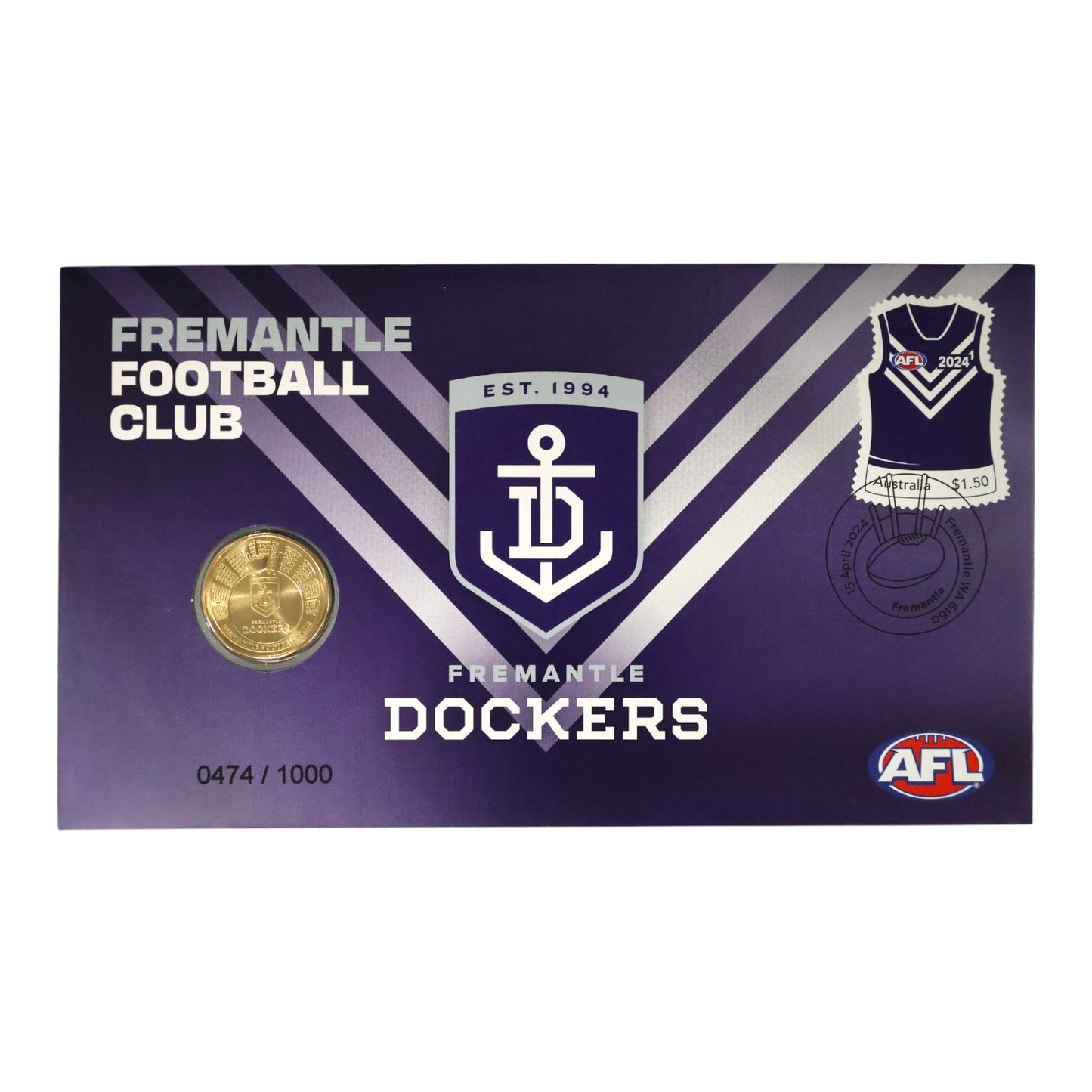 2024 PNC - Australia Post AFL Stamp & Coin Cover - Choose Your Club