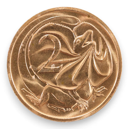 1985 Australian 2 Cent Coin - Uncirculated