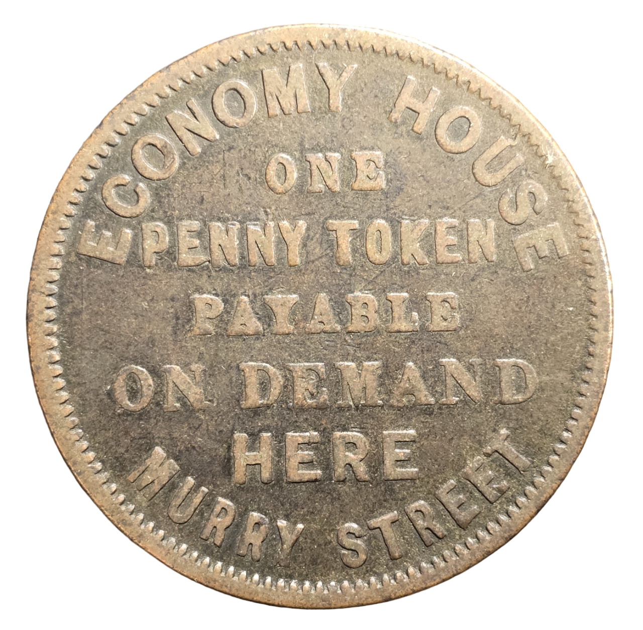 1850 Joseph Moir - Economy House - Penny