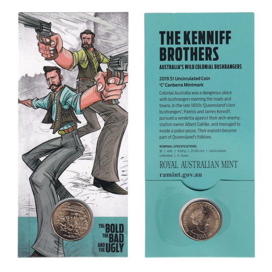 2019 $1 Coin - Australia's Wild Colonial Bushrangers (Multi-Variety Selection)