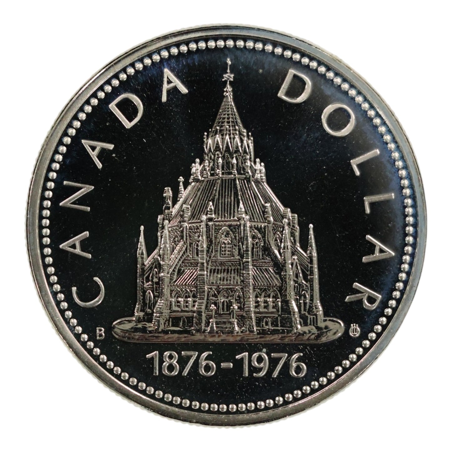 1976 Canada Silver $1 Coin - "Library of Parliament" - Specimen Finish