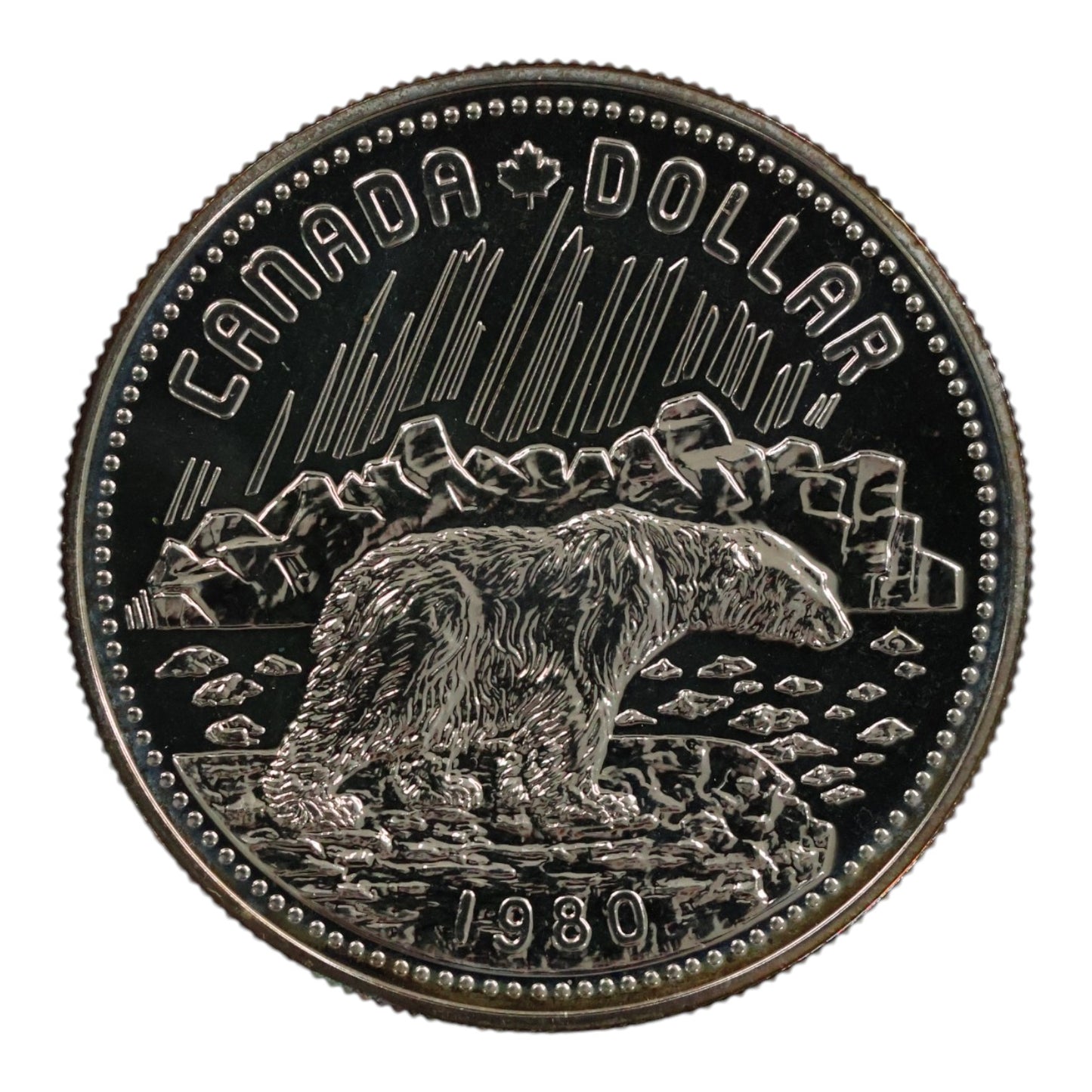 1980 Canada Silver $1 Coin - "Arctic Territories" - Specimen Finish