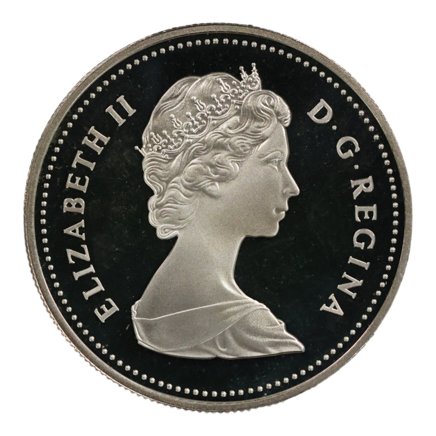 1981 Canada Silver $1 Coin - "Trans-Canada Railway" - Specimen Finish