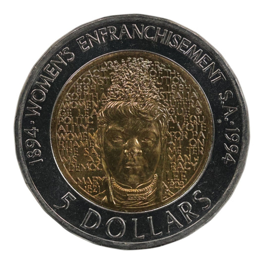 1994 $5 Coin - Centenary of Women’s Enfranchisement
