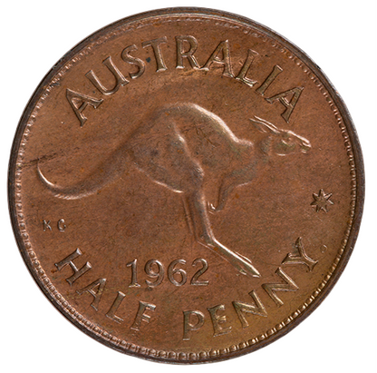 1962 Australian Half Penny - About Uncirculated