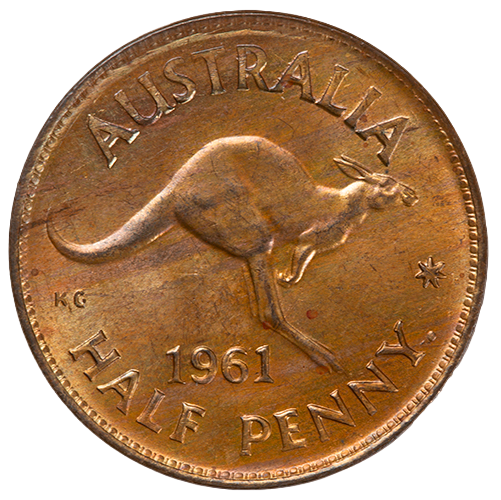 1961 Australian Half Penny - Uncirculated