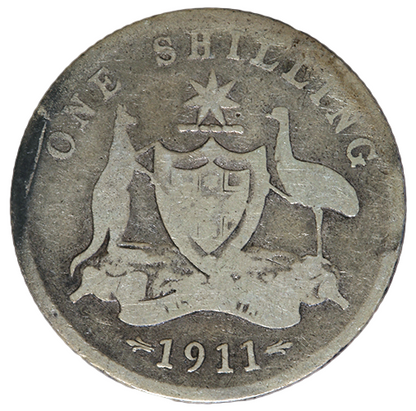 1911 Australian Shilling - Very Good