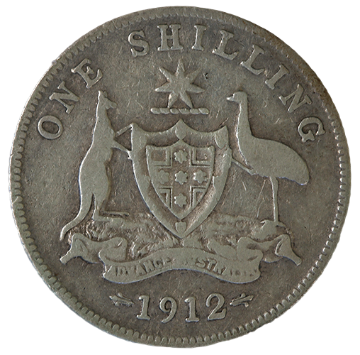 1912 Australian Shilling - Very Good