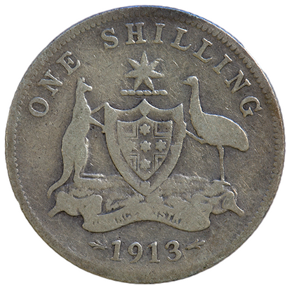 1913 Australian Shilling - Very Good