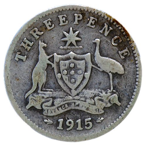 1915 Australian Threepence - Very Good