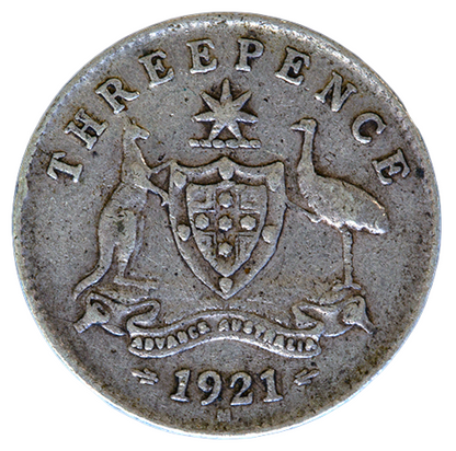 1921 Australian Threepence - Very Good