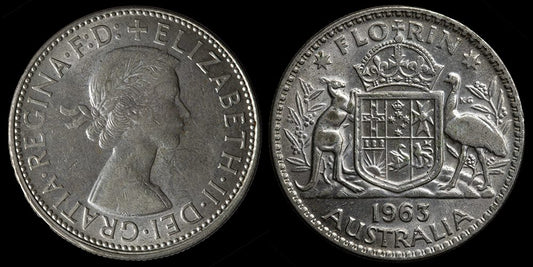 1963 Australian Florin - Extremely Fine - readily available