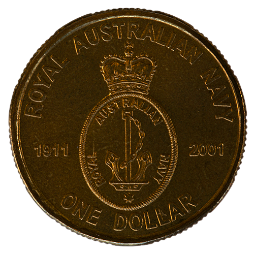 2001 $1 Coin - 90th Anniversary of the Royal Australian Navy