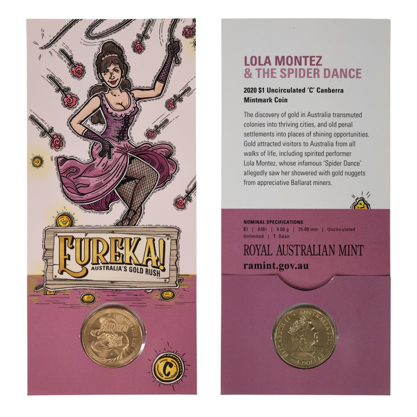 2020 $1 Uncirculated Coin - Australia's Gold Rush: 'C' Mintmark Series