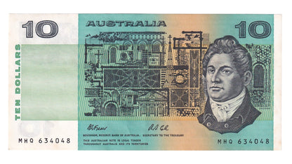 1991 Australian 10 Dollar Note Set - MHQ 634048/49/50 - Fraser/Cole with Plate Letter - R313a - Extremely Fine