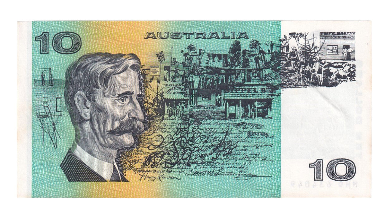 1991 Australian 10 Dollar Note Set - MHQ 634048/49/50 - Fraser/Cole with Plate Letter - R313a - Extremely Fine