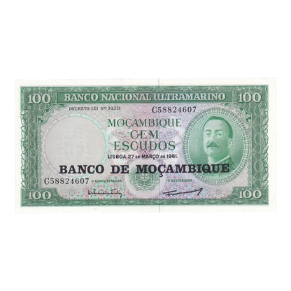 1961 Mozambique - 100 Escudos - p109a - Uncirculated
