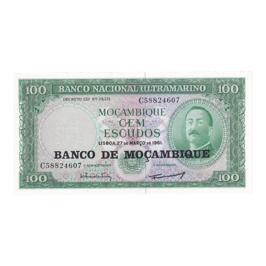 1961 Mozambique - 100 Escudos - p109a - Uncirculated