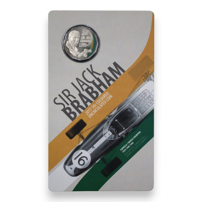 2017 50c Coloured Uncirculated Coin - 50th Anniversary of Sir Jack Brabham World Championship
