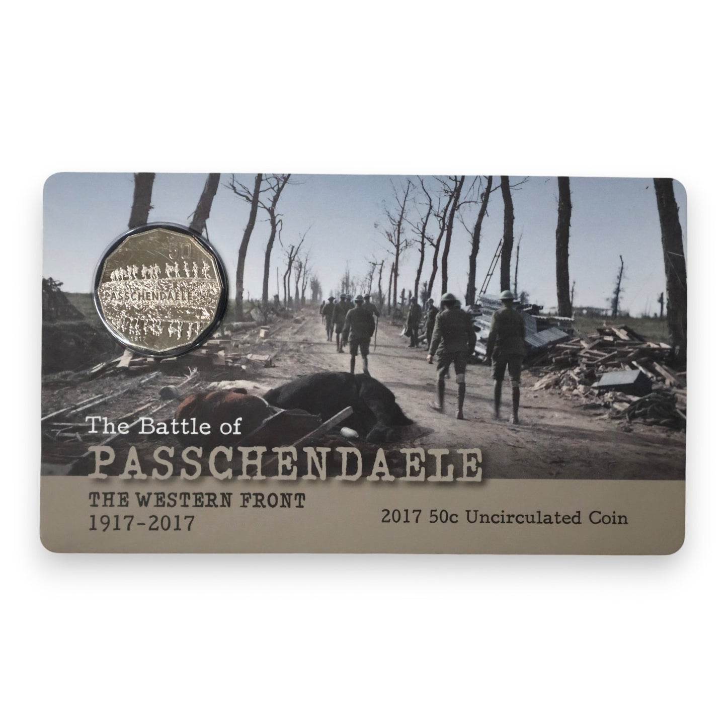 2017 50c Coin - The Western Front - The Battle of Passchendaele