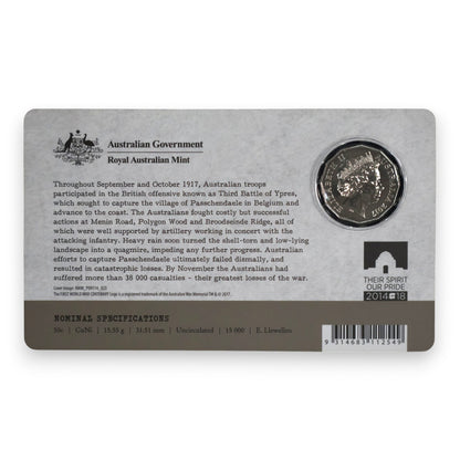 2017 50c Coin - The Western Front - The Battle of Passchendaele