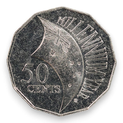 2000 50c Coin - Celebrating the Millennium - Uncirculated