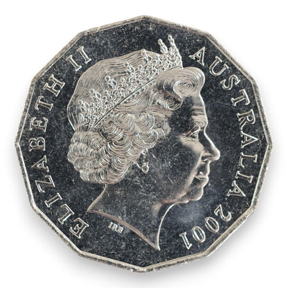 2001 50c Coin - Centenary of Federation - South Australia - Uncirculated