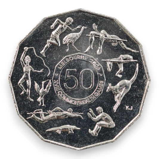 2005 50c "2006 Melbourne Commonwealth Games" - Uncirculated (Ex-Security Roll)