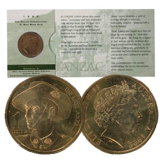 1999 $1 Coin - The Last ANZACS