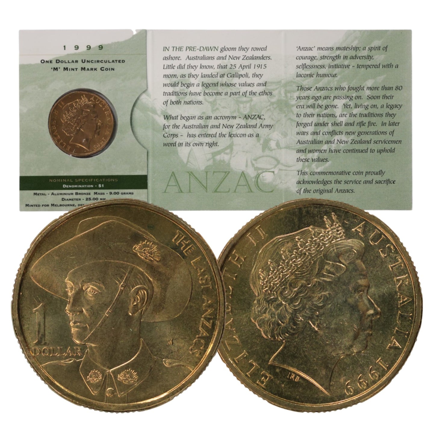 1999 $1 Coin - The Last ANZACS