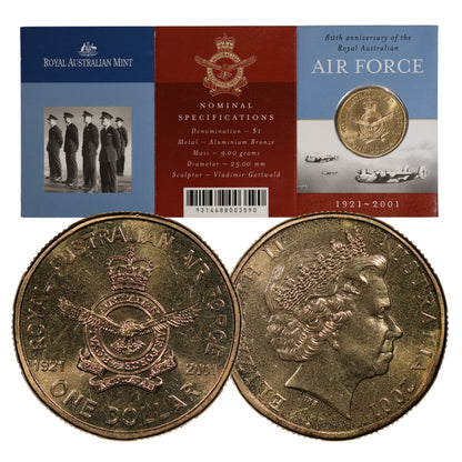 2001 $1 Coin - 80th Anniversary of the Royal Australian Air Force