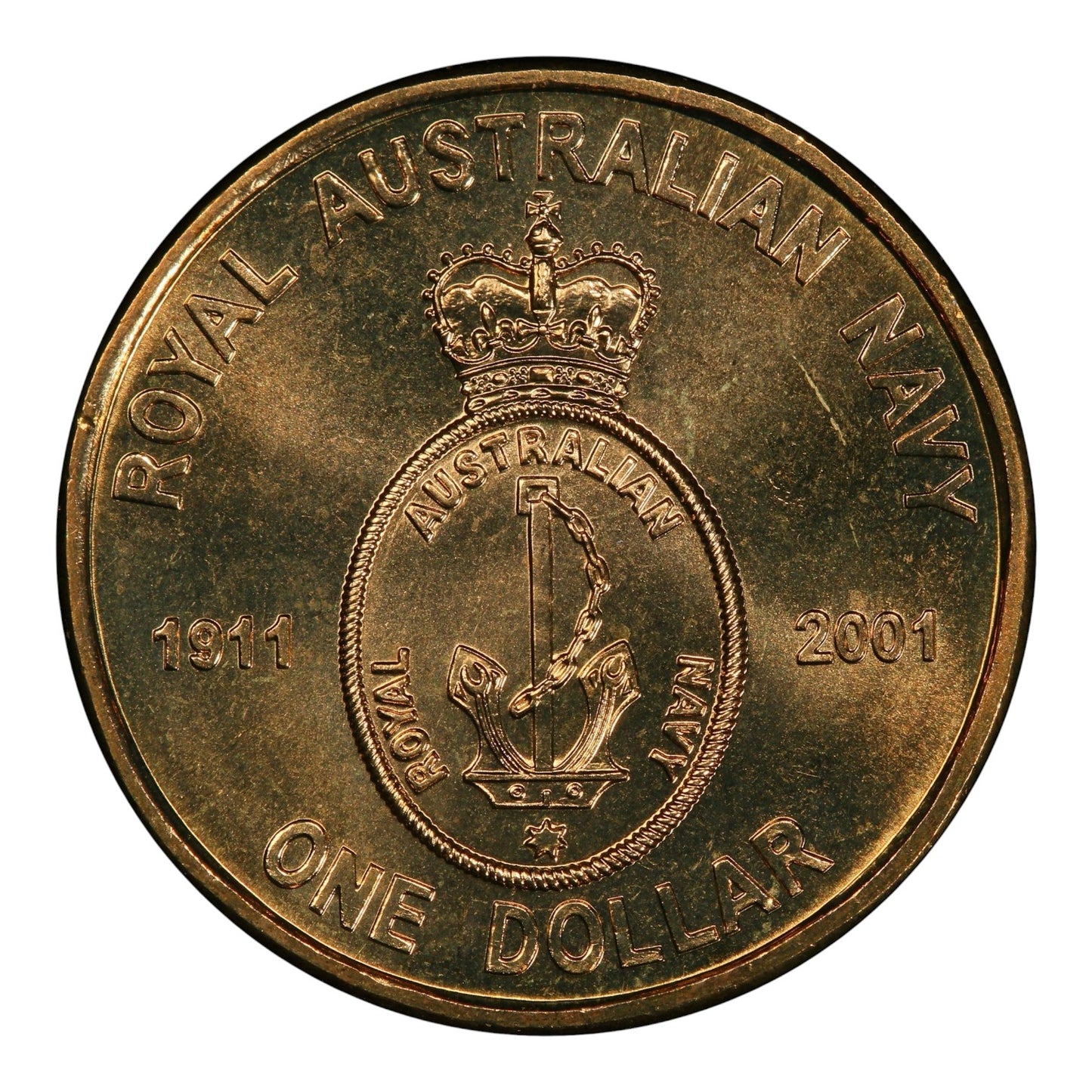 2001 $1 Coin - 90th Anniversary of the Navy
