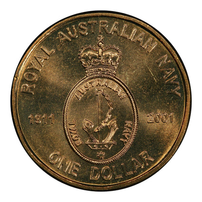 2001 $1 Coin - 90th Anniversary of the Navy