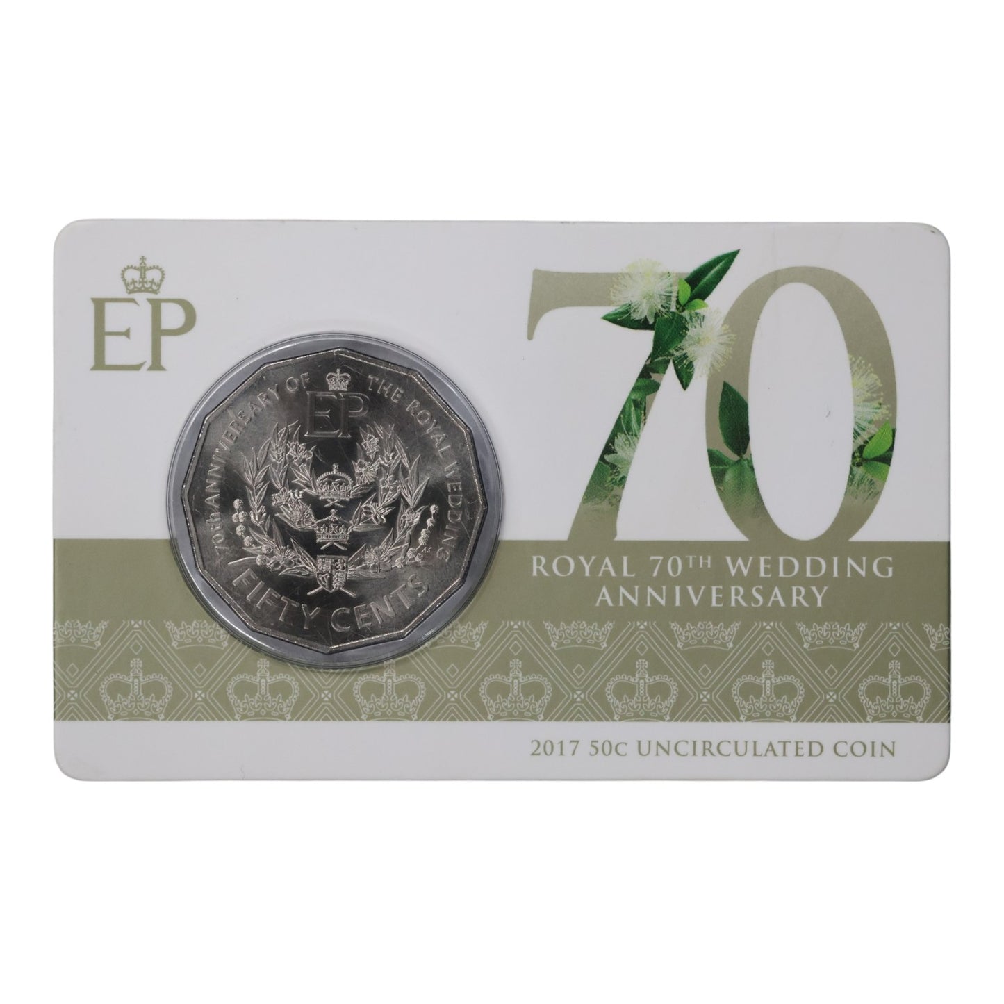 2017 50c Coin - Royal 70th Wedding Anniversary