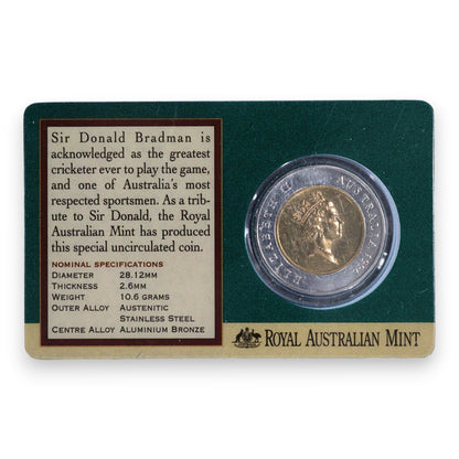 1996 $5 Coin - Sir Donald Bradman Tribute