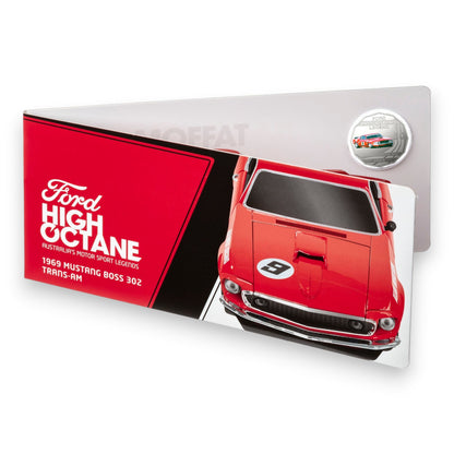 2018 50c Coin - Ford High Octane - 1969 Mustang Boss 302 Trans-Am