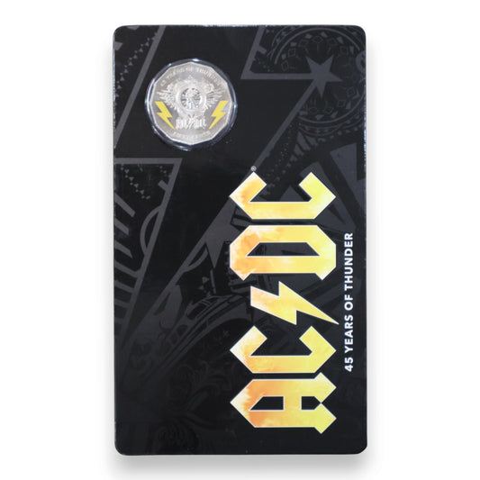 2018 50c Coin - AC/DC 45 Years of Thunder