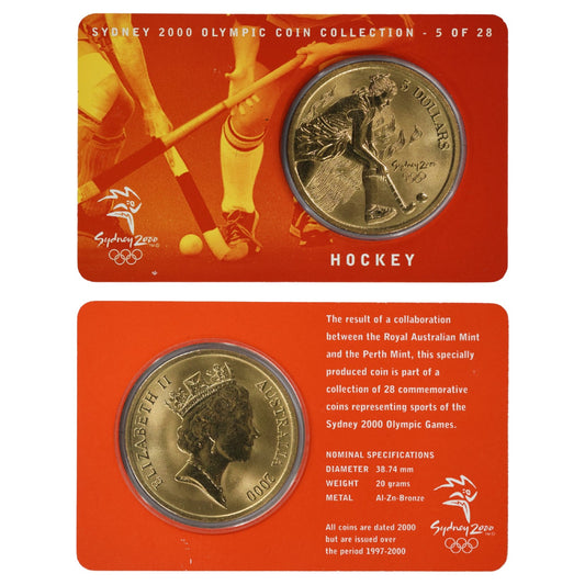 2000 $5 Coin - Sydney 2000 Olympics - Hockey