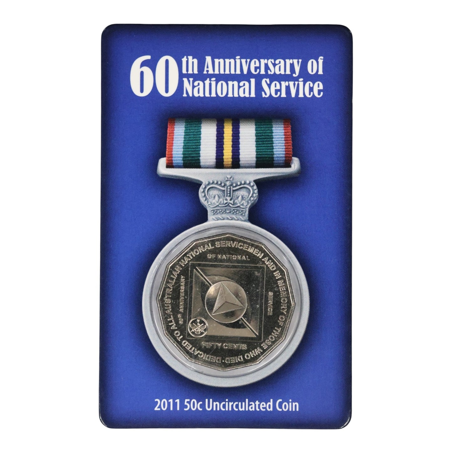 2011 50c Coin - 60th Anniversary of National Service