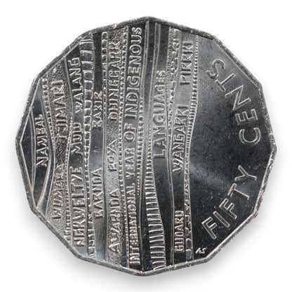 2019 50c "International Year of Indigenous Languages" - Uncirculated (Ex-RAM Bag)