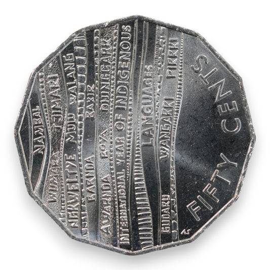 2019 50c "International Year of Indigenous Languages" - Uncirculated (Ex-RAM Bag)