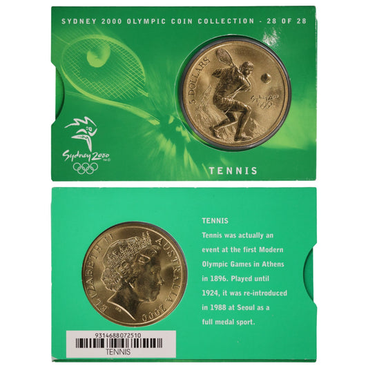 2000 $5 Coin - Sydney 2000 Olympics - Tennis