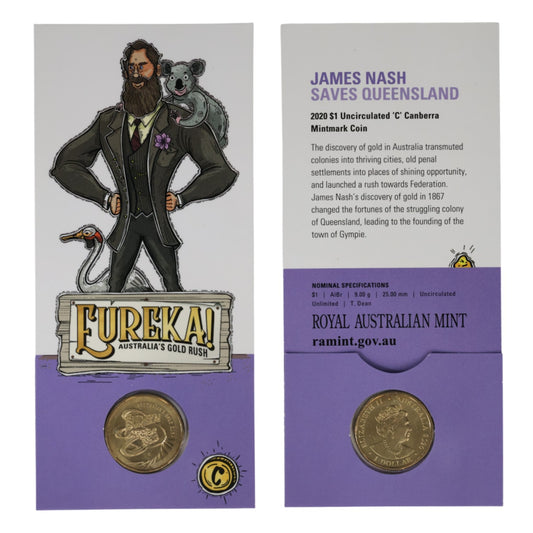 2020 $1 Uncirculated Coin - Australia's Gold Rush: 'C' Mintmark Series
