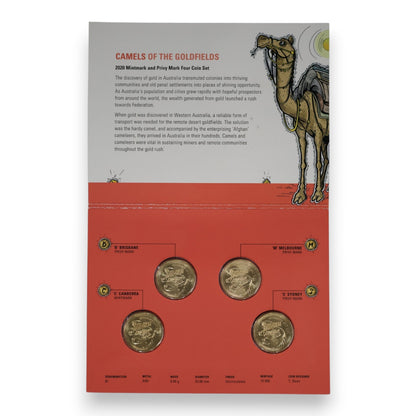 2020 Mintmark and Privy Mark Four Coin $1 AlBr Uncirculated Set - Eureka! Australia's Gold Rush