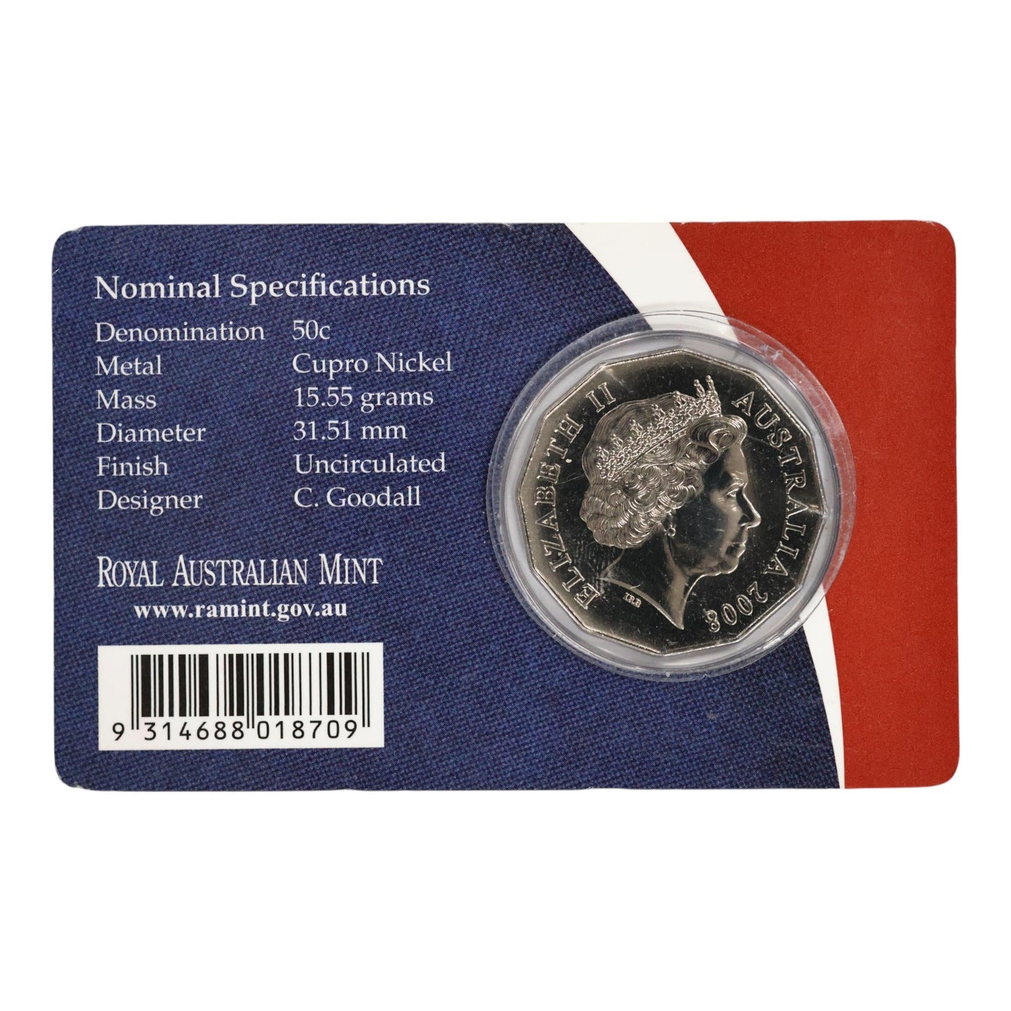 2008 50c Coin - Centenary of Scouts Australia