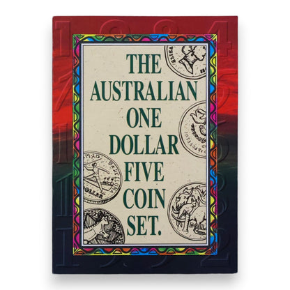 1984-1992 The Australian One Dollar 5 Coin Set