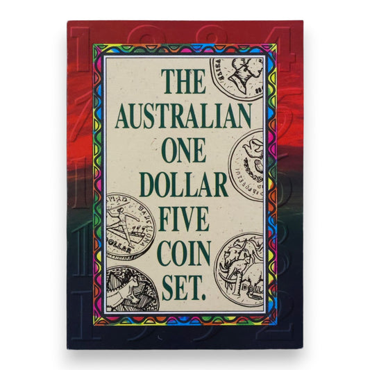 1984-1992 The Australian One Dollar 5 Coin Set