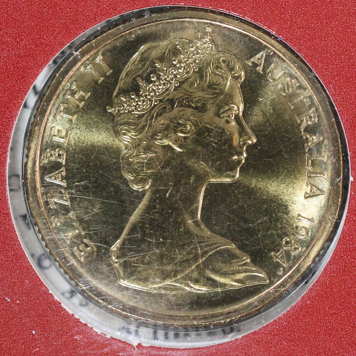 1984 $1 Coin - Uncirculated in Red Card