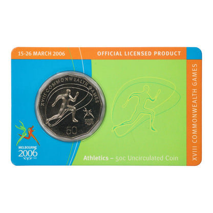 2006 50c Coin - XVIII Commonwealth Games - Athletics