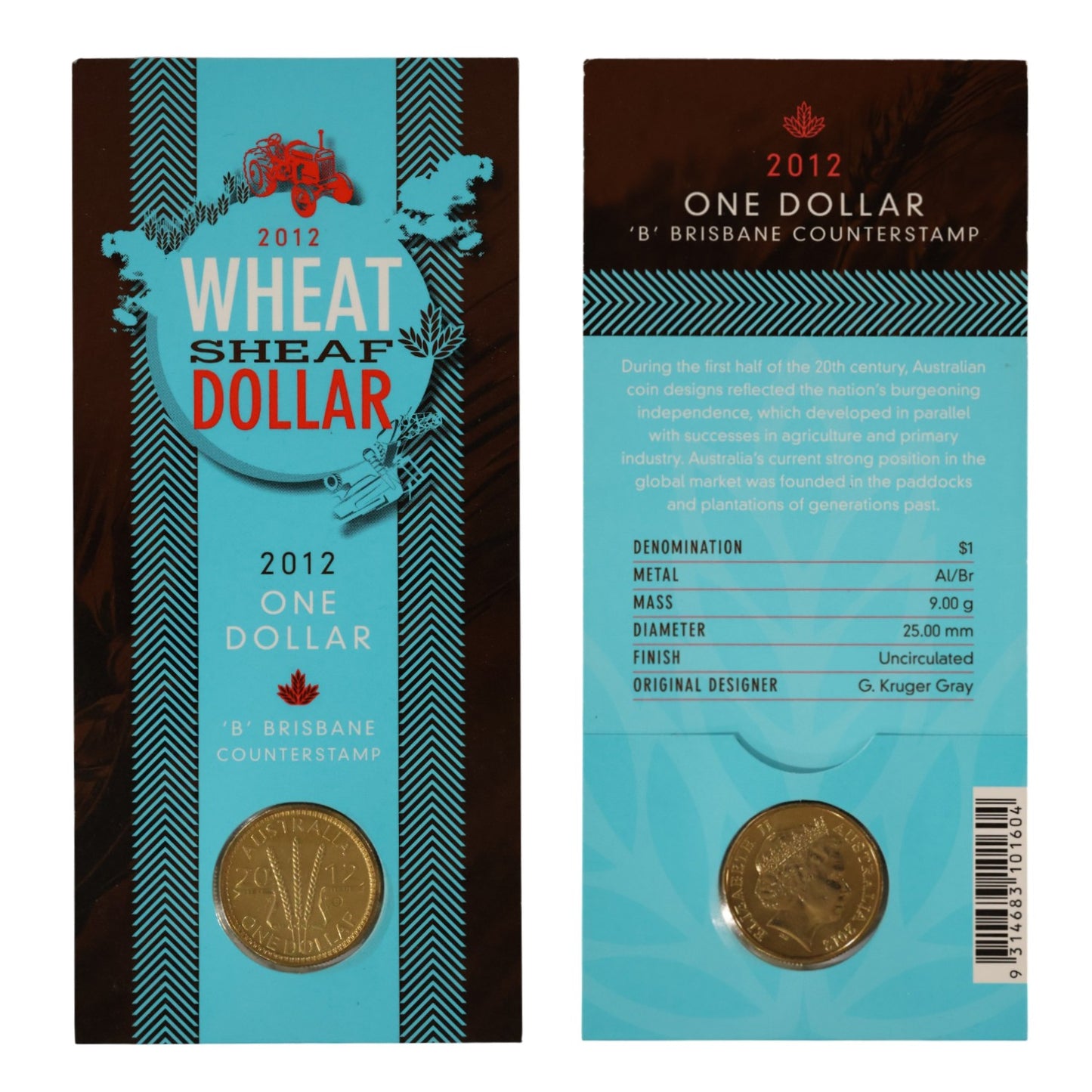 2012 $1 Coin - Wheat Sheaf Dollar (Multi-Variety Selection)